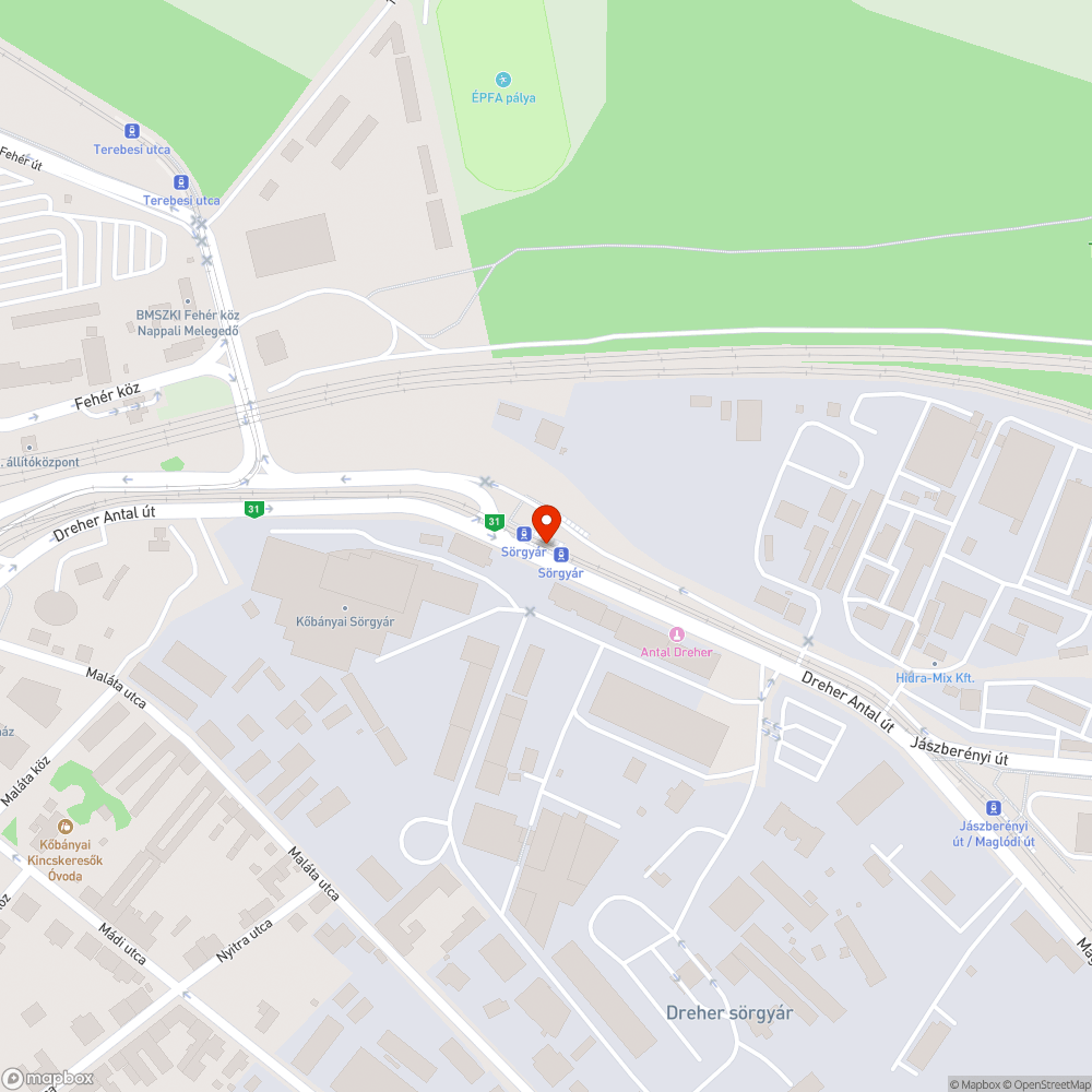 Nyitott oszlop bejelentés helye