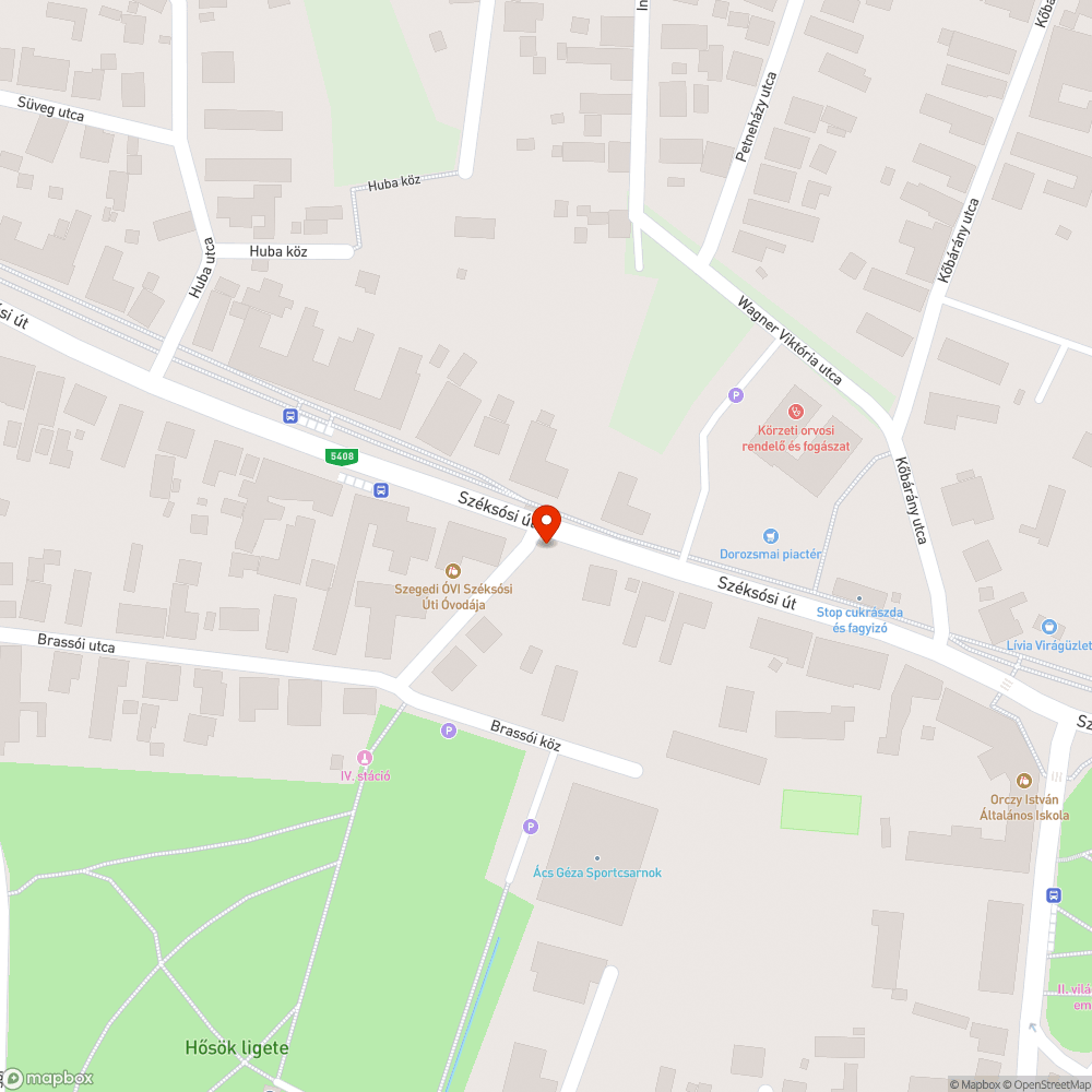 Járda és aknahiba egymás közelében bejelentés helye