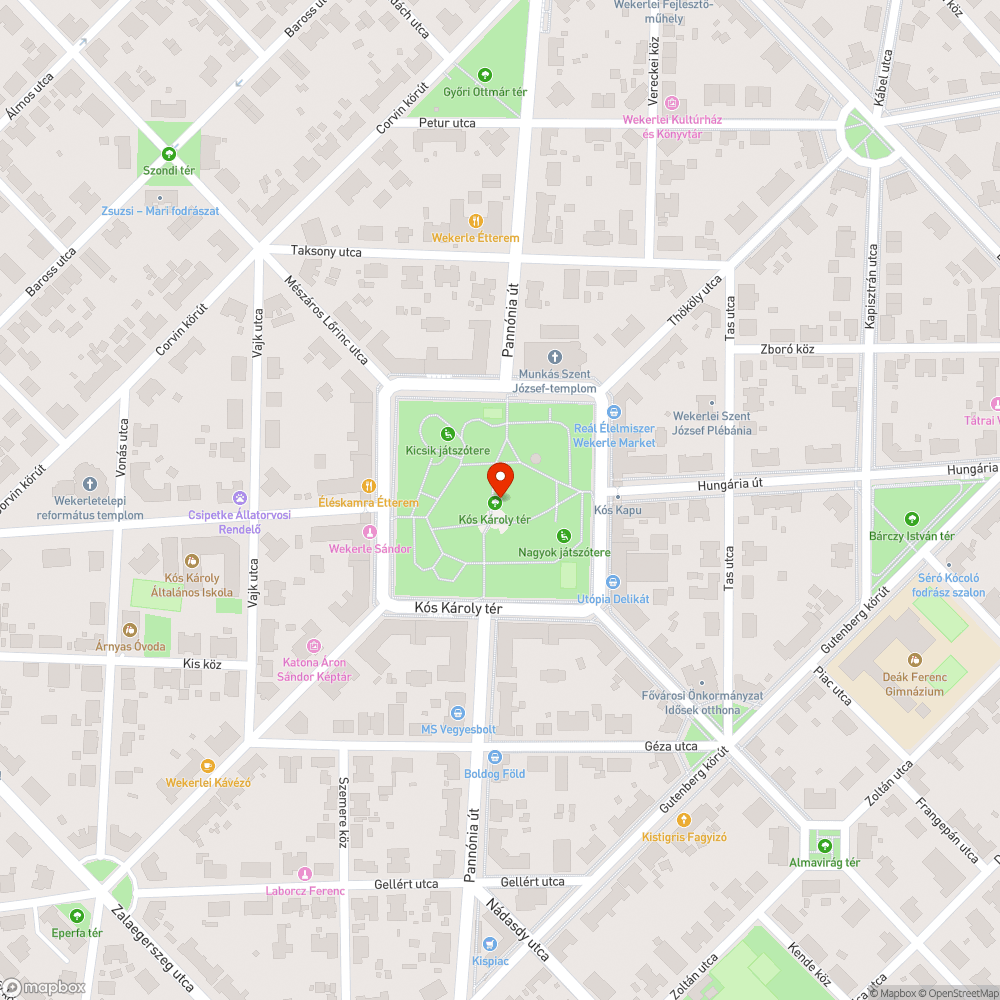 Pad bejelentés helye