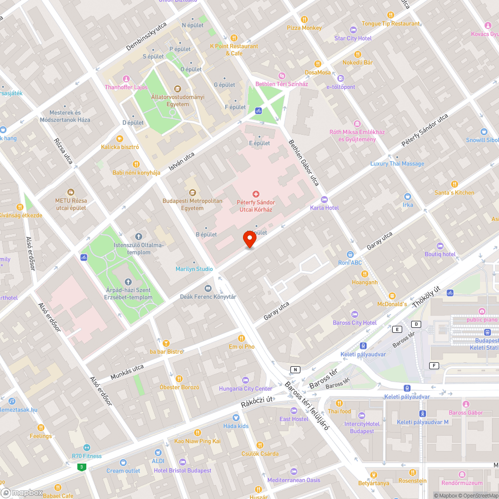 Sérült kerékpártámasz a Péterfynél bejelentés helye