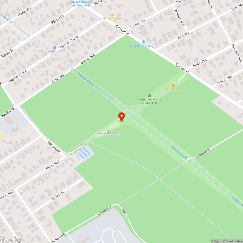 Elhanyagolt bringapálya bejelentés helye