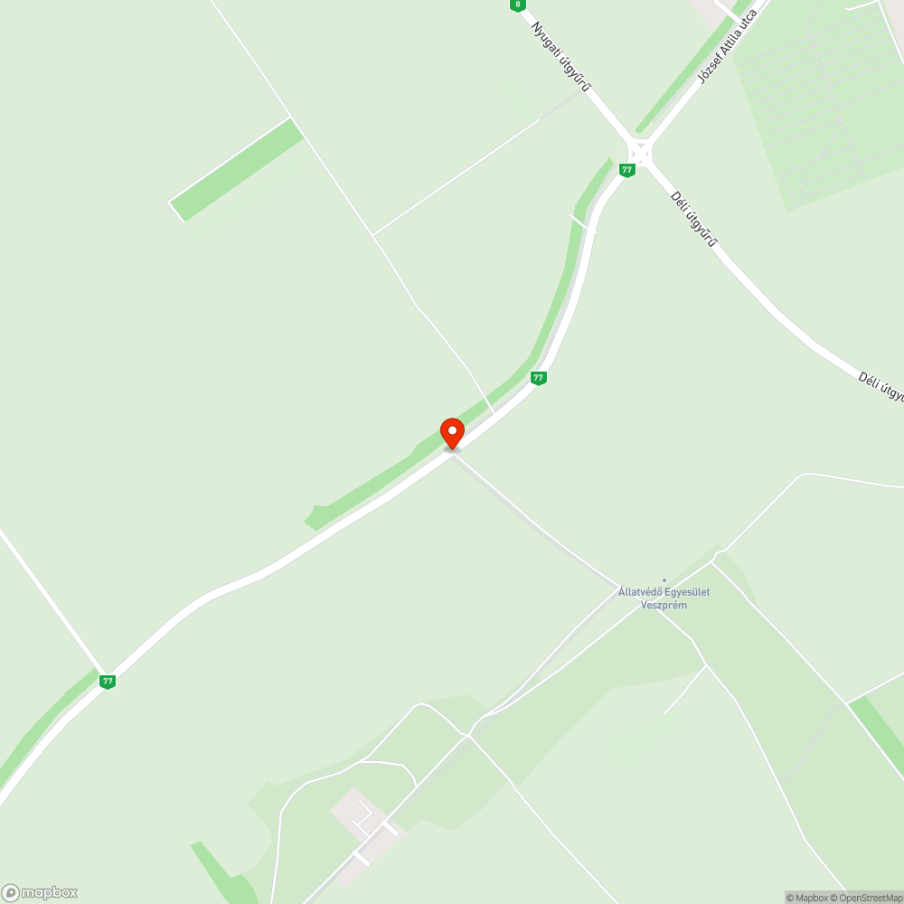 "Hornyos" úttest bejelentés helye