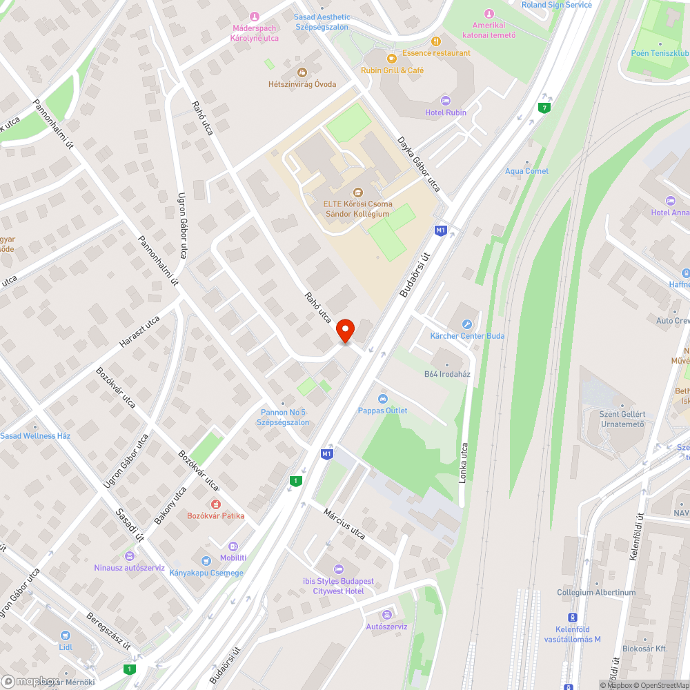 Útbemélyedés bejelentés helye