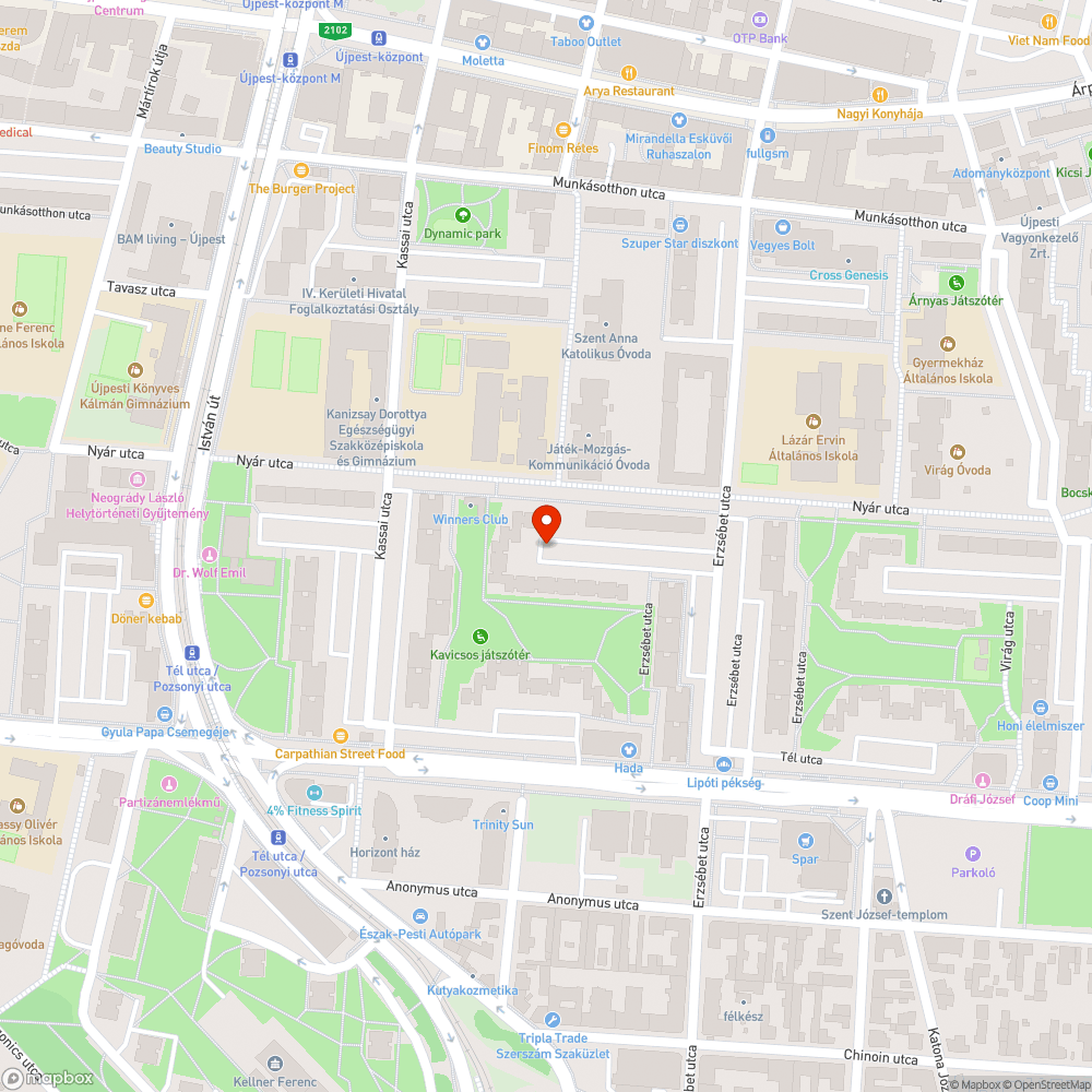 Balesetveszélyes kosárlabdapálya bejelentés helye