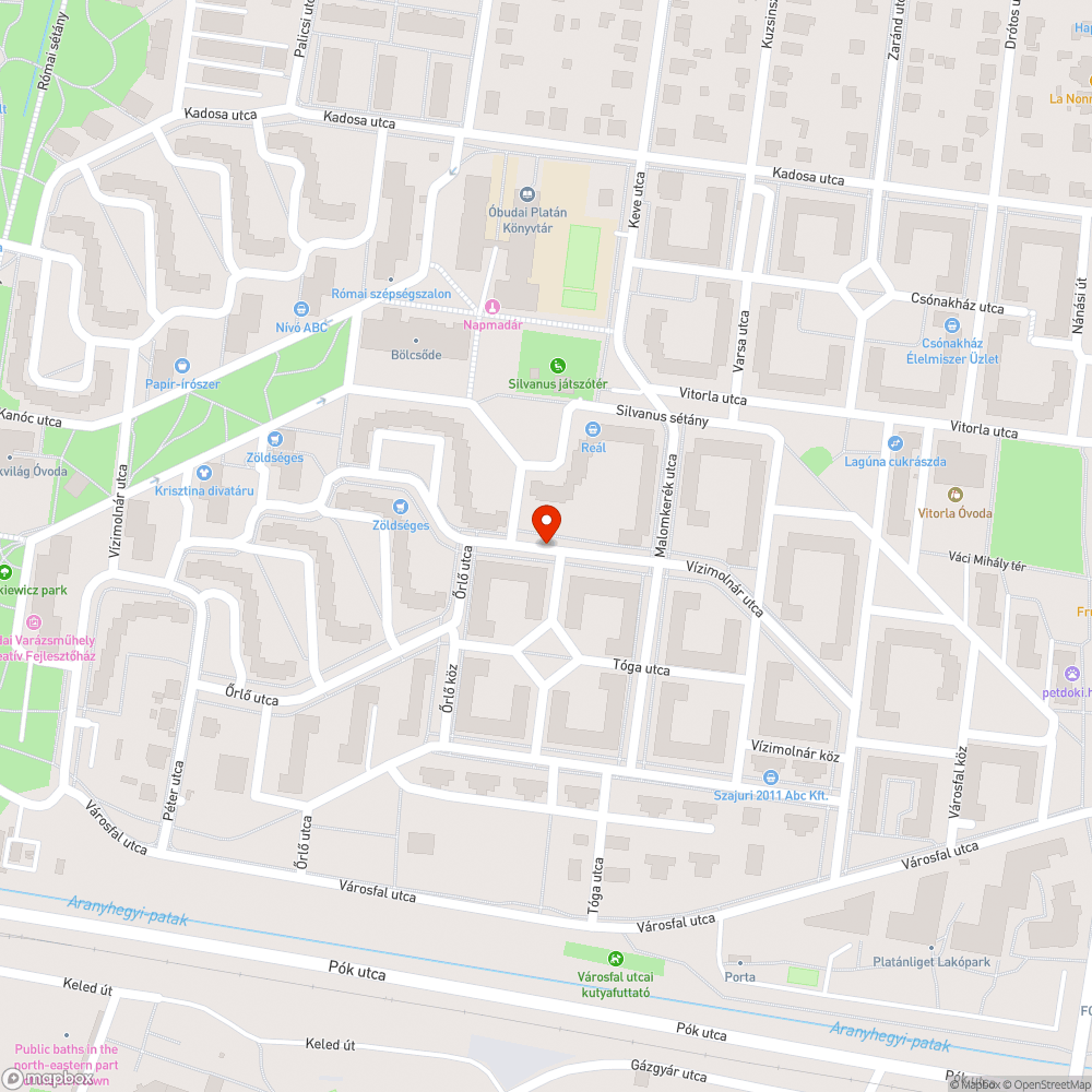 Roncsautó a Vízimolnár utcában bejelentés helye