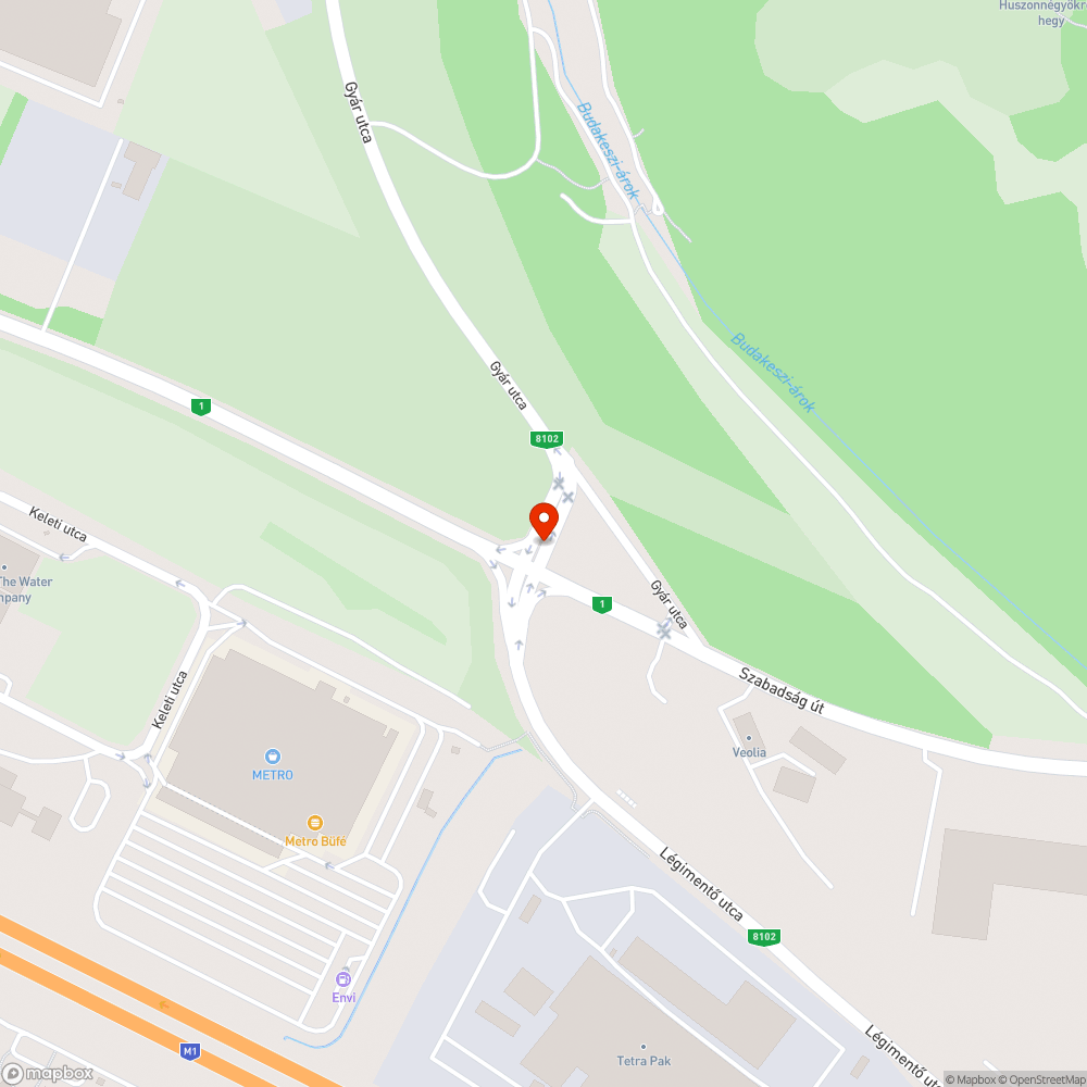 Közlekedési jelzőlámpa átállítás miatt hatalmas dugó bejelentés helye