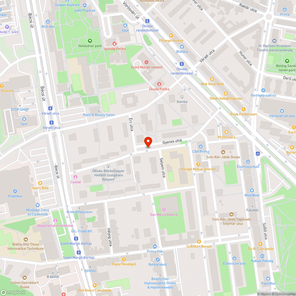 Újra szemét és zöldhulladék a Gyenes utcában bejelentés helye