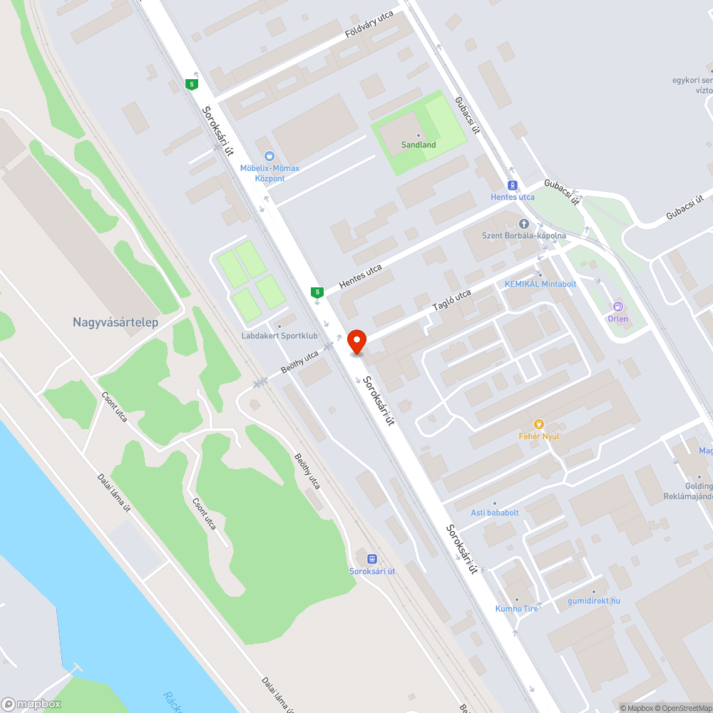 Gyalogos gomb bejelentés helye