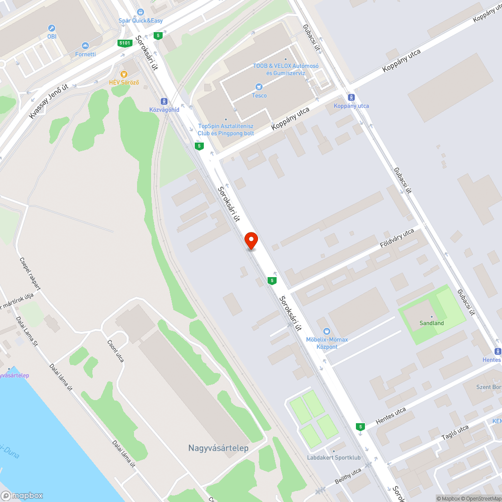 Kátyús csatornafedél bejelentés helye