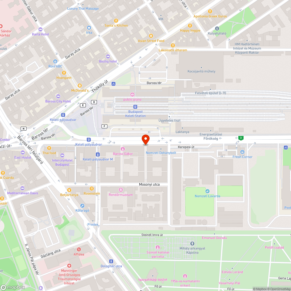 Üres oszlop bejelentés helye