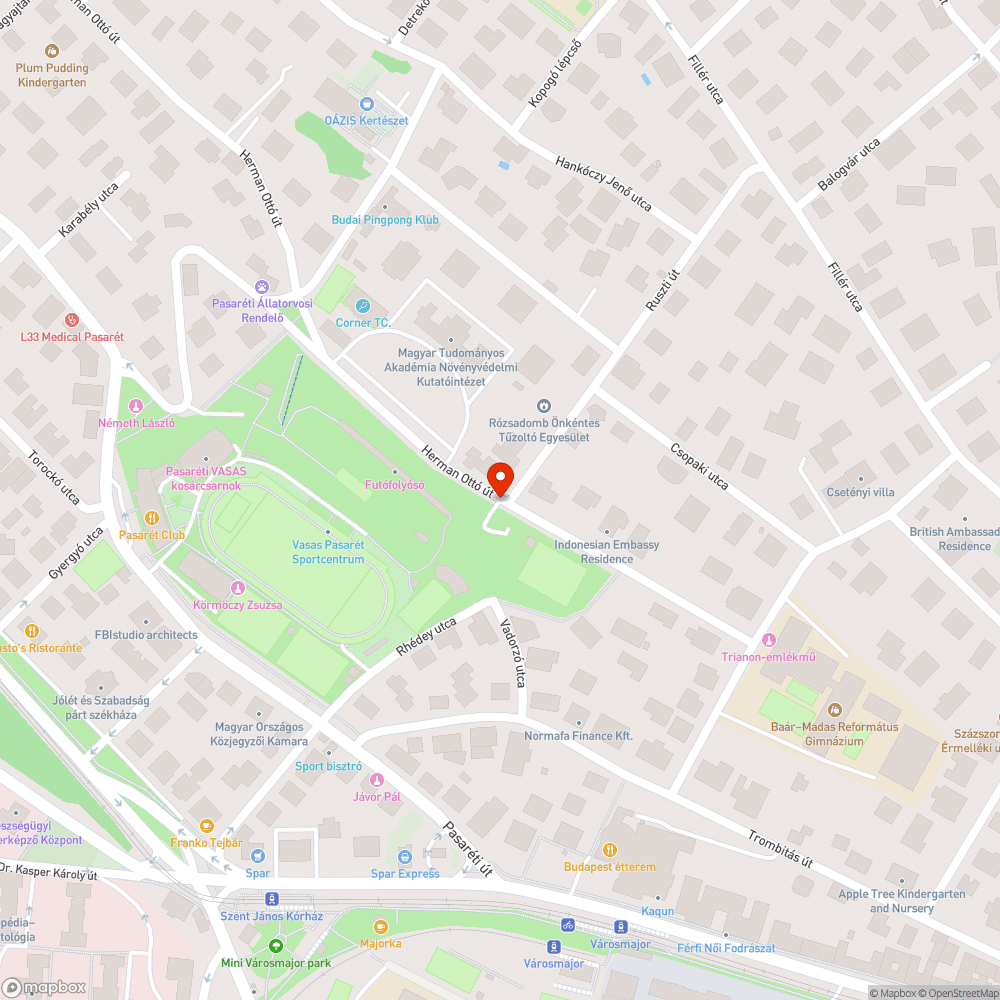 Nagy kátyú a Herman Ottó utcában bejelentés helye