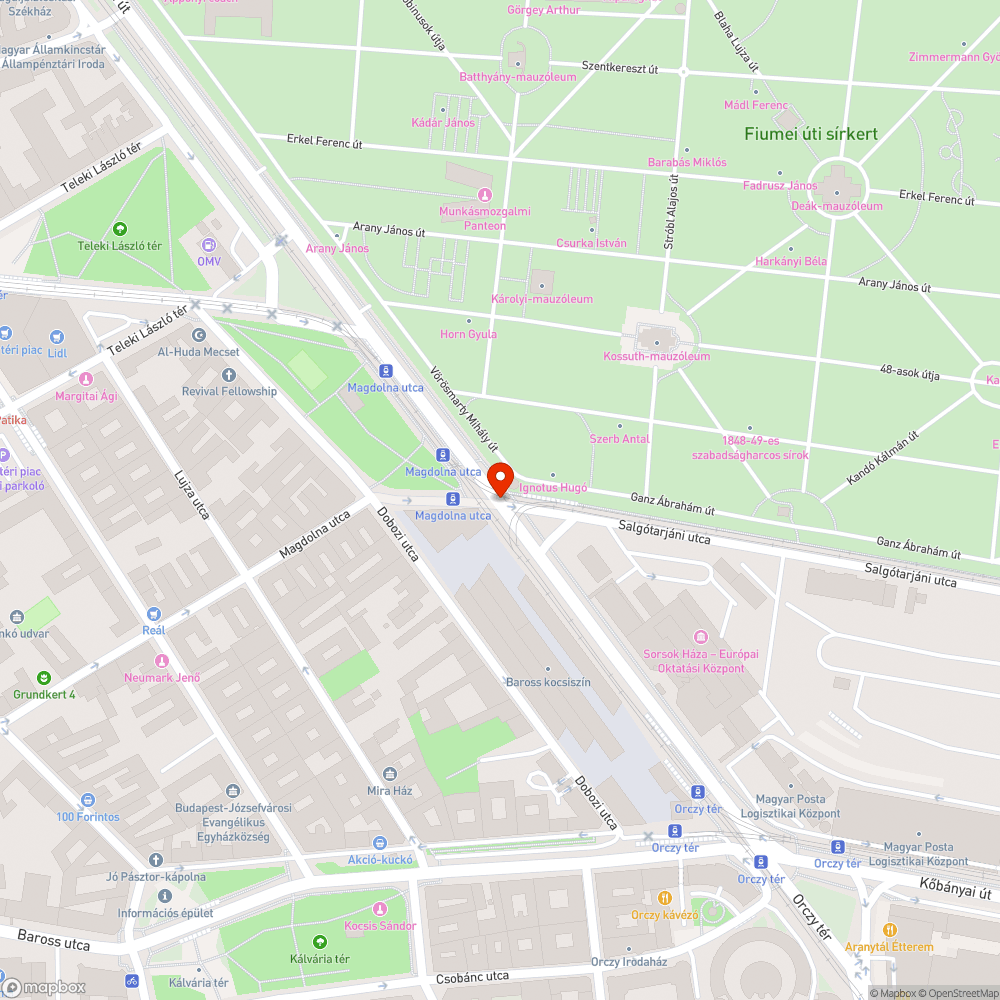 Úthiba a Fiumei úton bejelentés helye