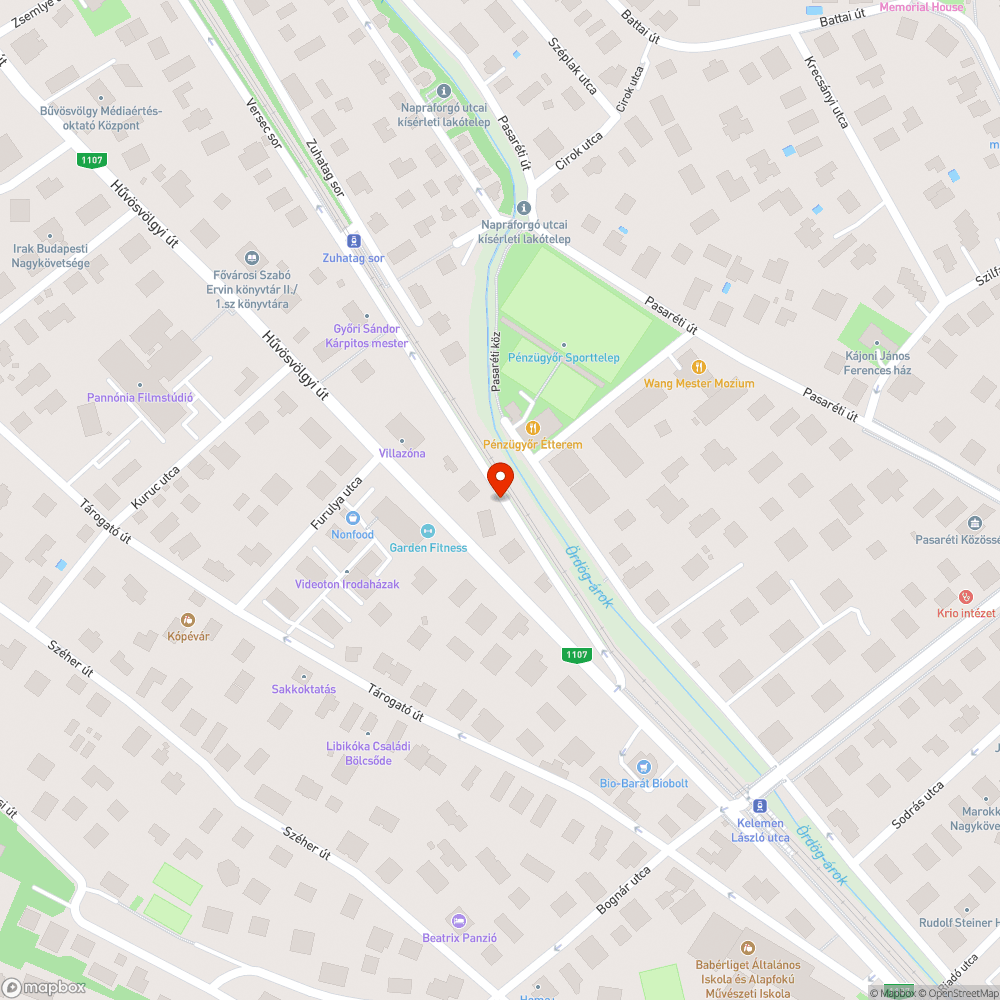 Kátyúk bejelentés helye