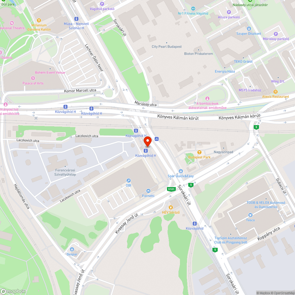 Elhanyagolt BKV-ház bejelentés helye