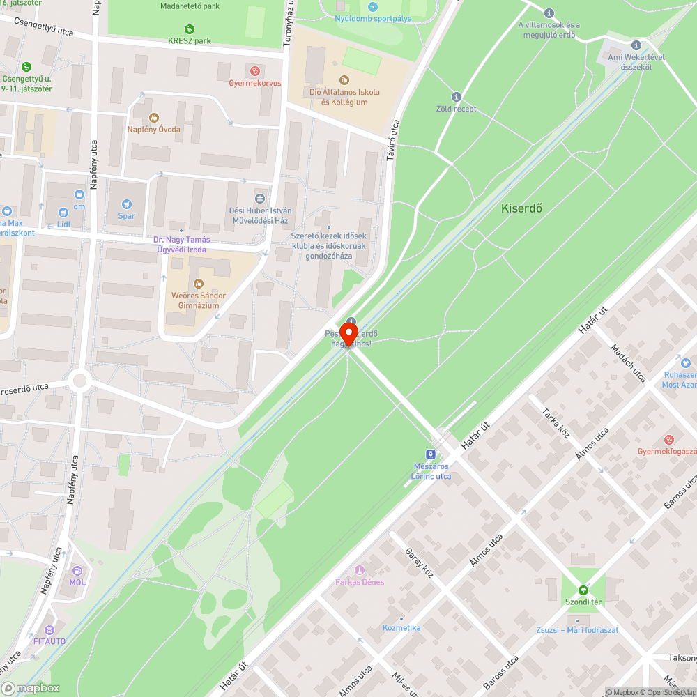 Szemétkupac bejelentés helye