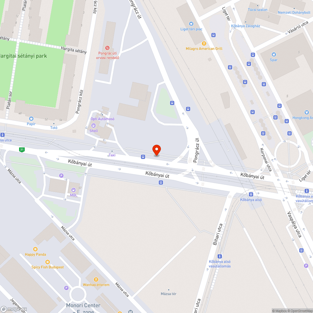 Kiszakadt/kitépett korlát bejelentés helye