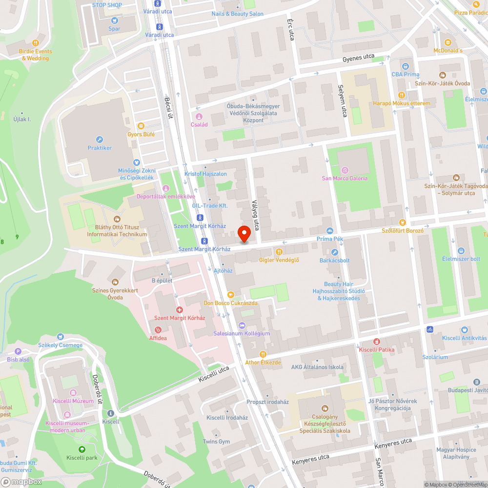 Félbehagyott járda-helyreállítás bejelentés helye