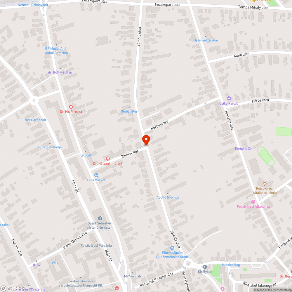 Kilátást akadályozó fa bejelentés helye