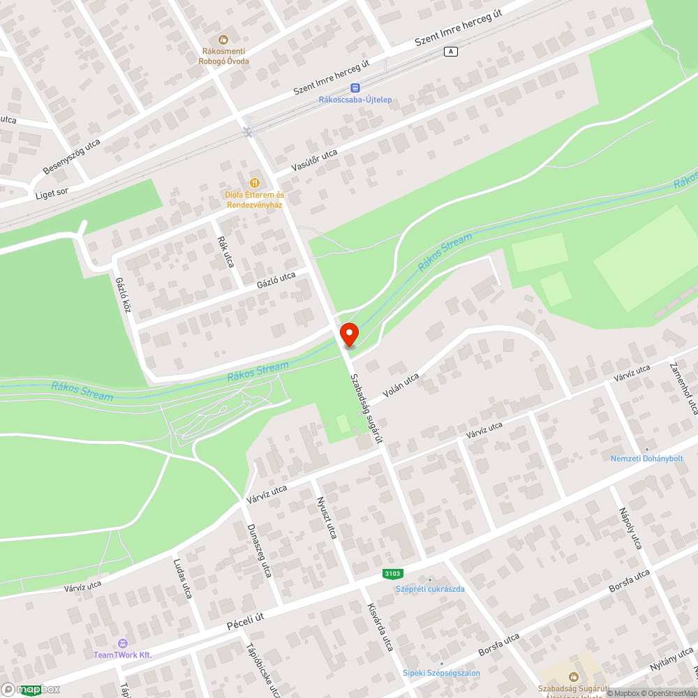 Elfordult bejelentés helye