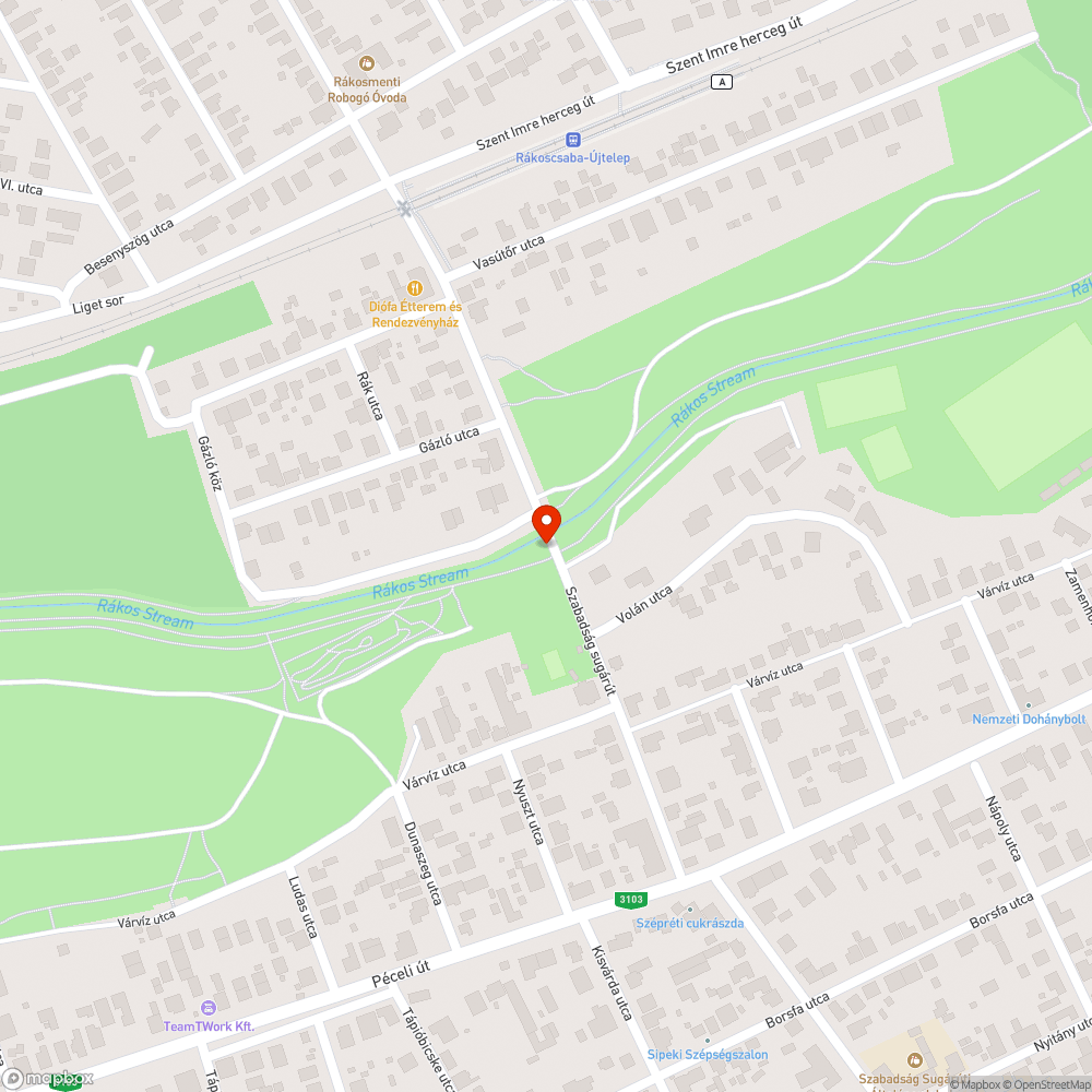 Sérült bejelentés helye