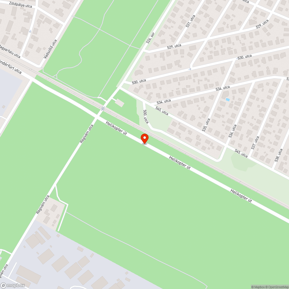 Sérült aszfalt bejelentés helye