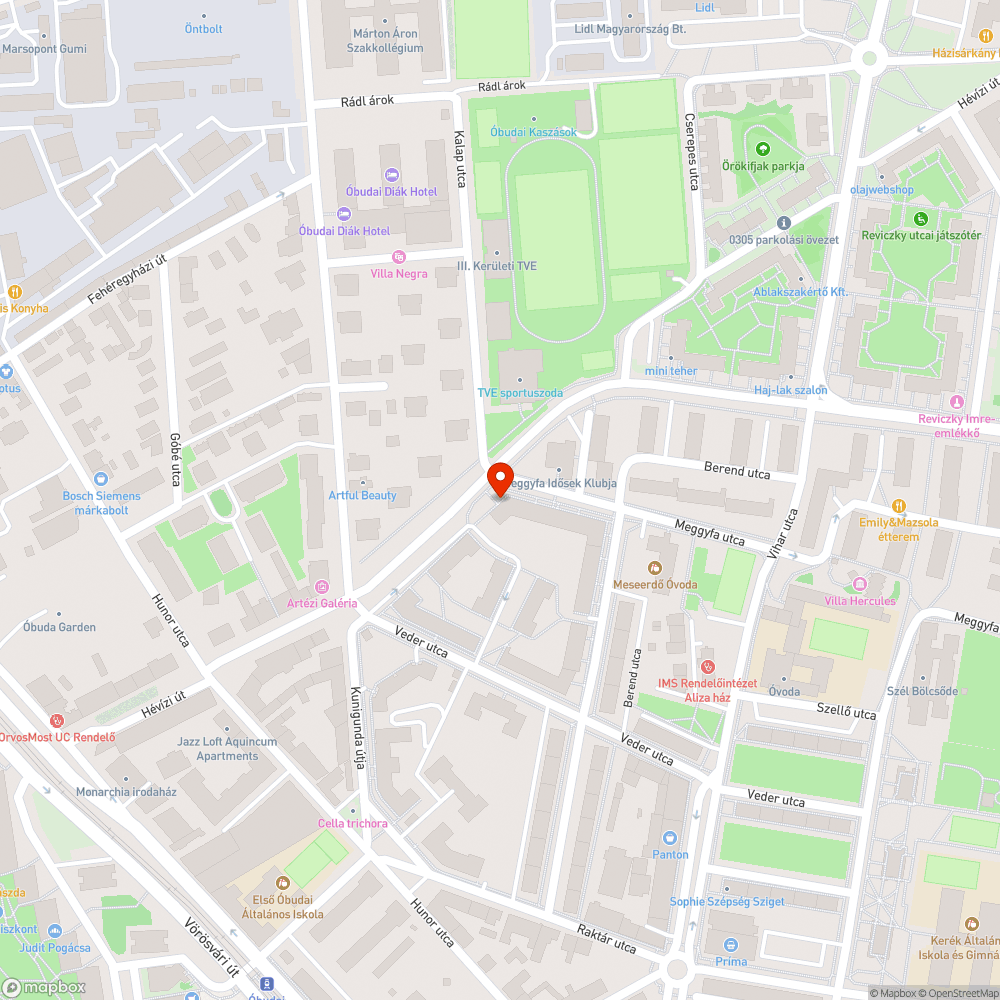 Kopott pad bejelentés helye