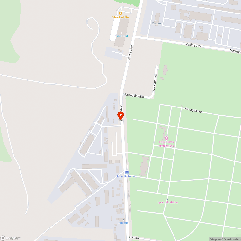 Koszos járda bejelentés helye