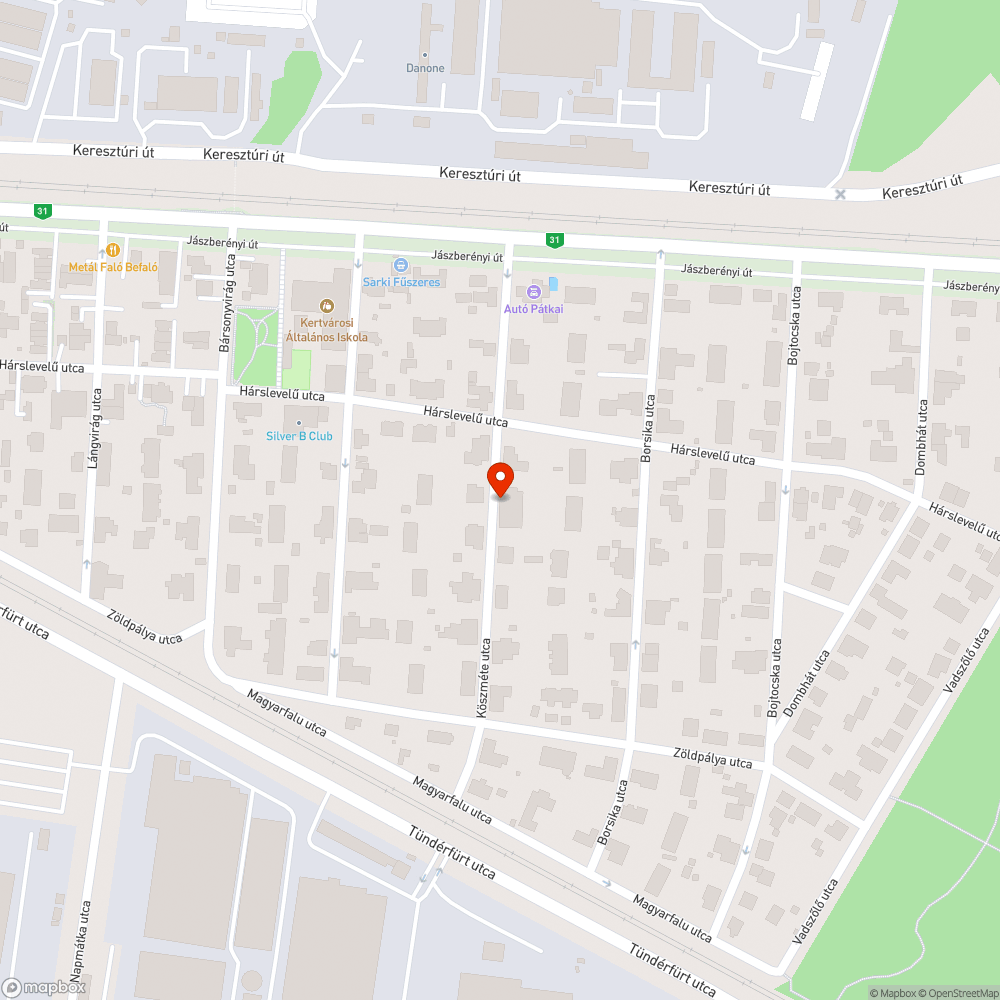 Fekvő rendőrke bejelentés helye