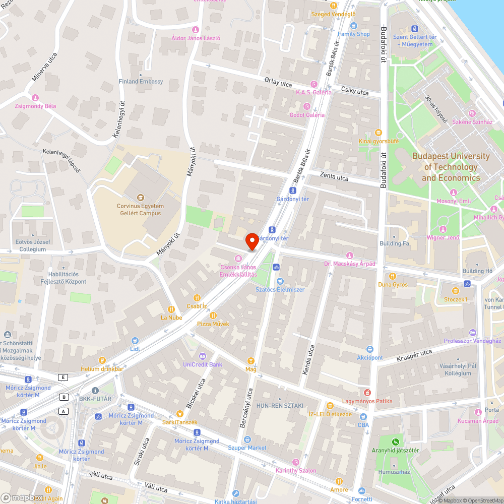 Járdán parkolás bejelentés helye