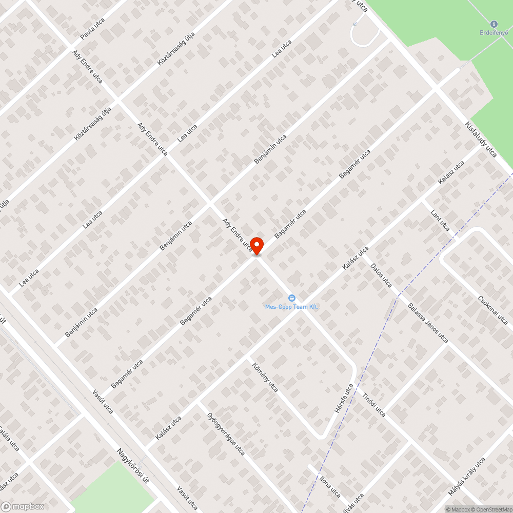 Vezetékbe lógó fa bejelentés helye