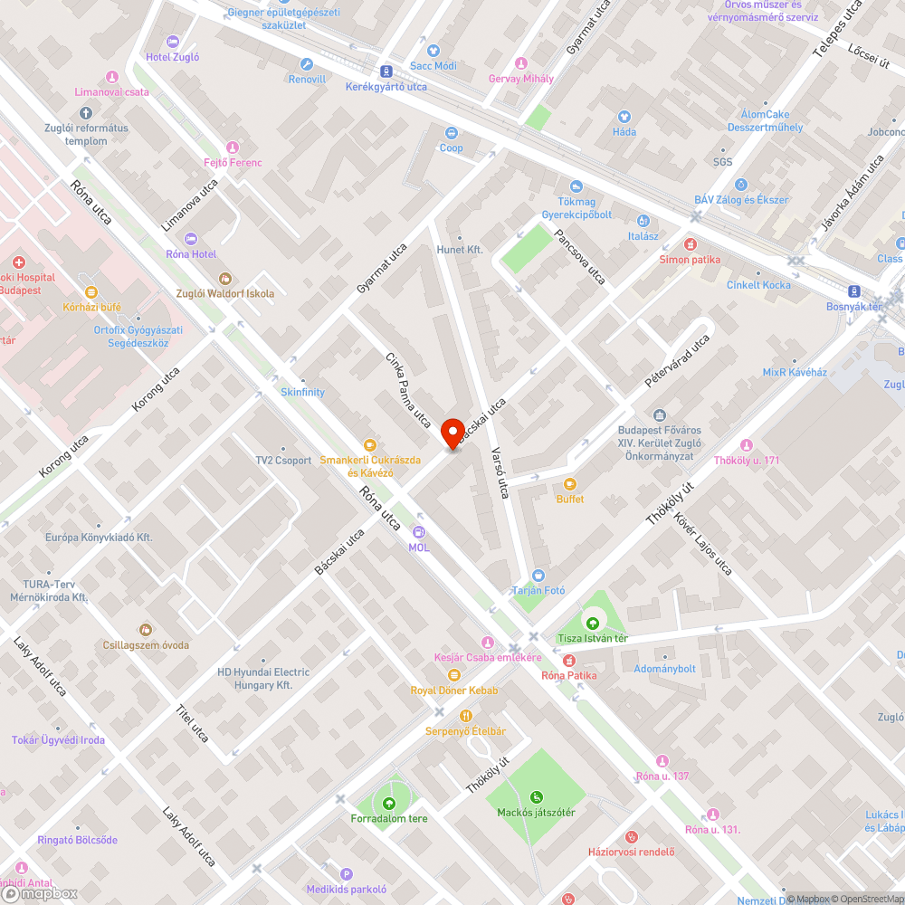 kátyú bejelentés helye