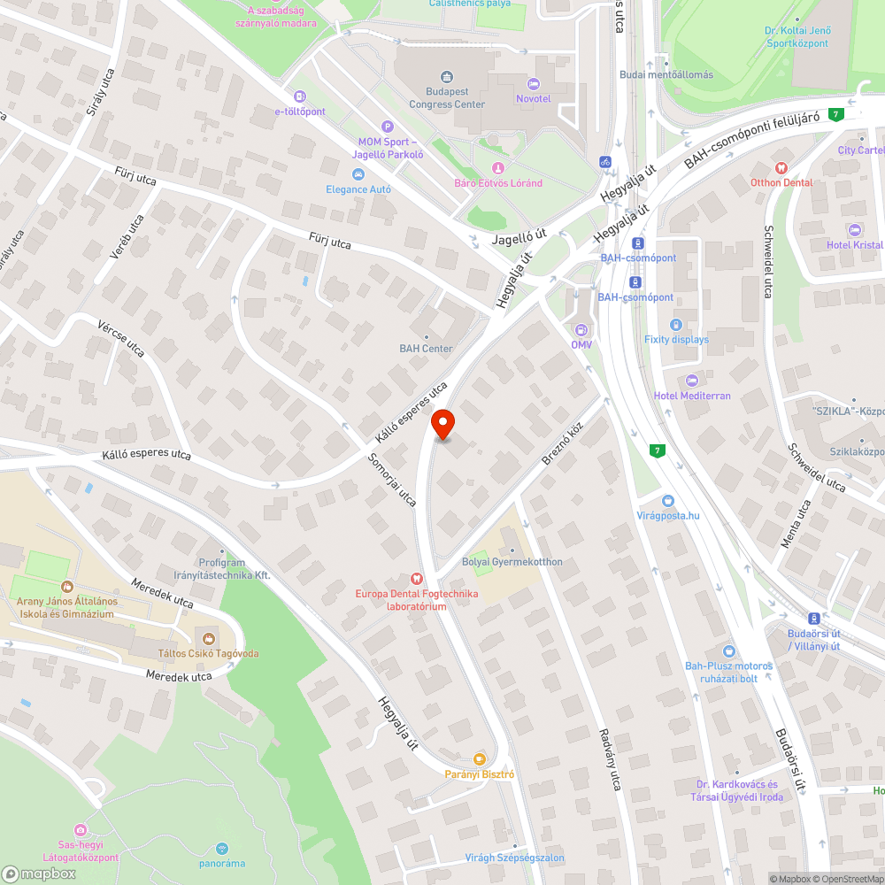 Elhagyott autó bejelentés helye