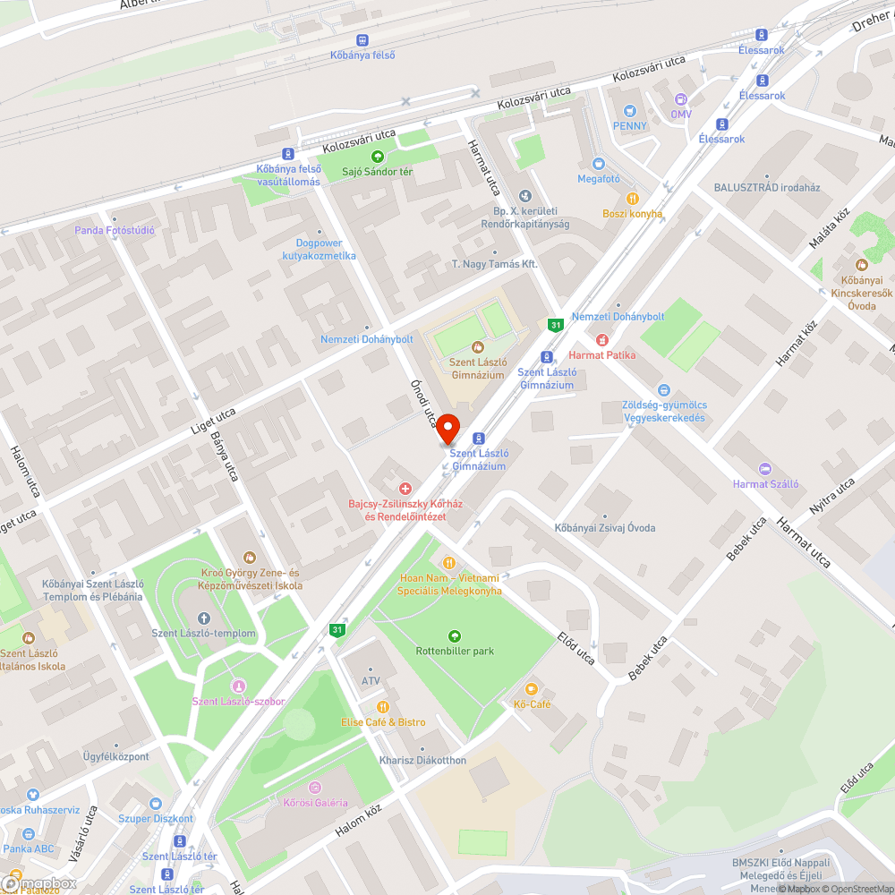 Takarásban levő jelzőtáblák bejelentés helye