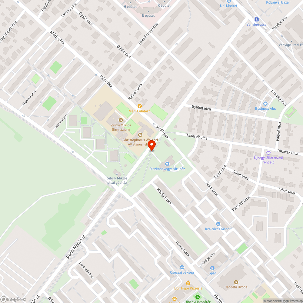 Száraz faágak bicikliút mellett bejelentés helye