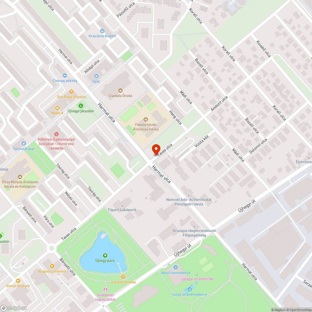 Kiszáradt fa az iskolánál bejelentés helye