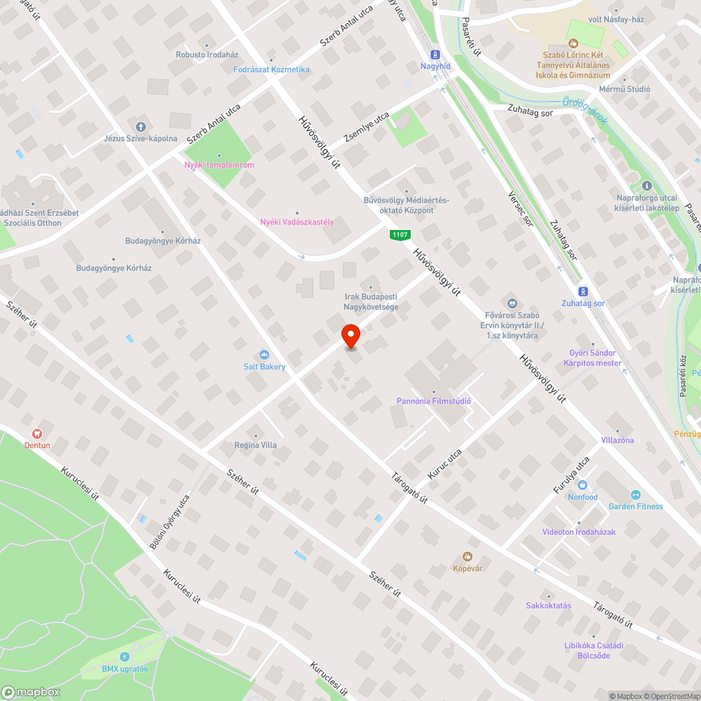 Bölöni György 14 előtti kátyú bejelentés helye