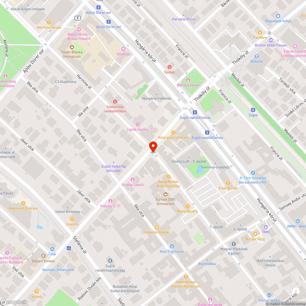 Beszakadt járda és fedlap bejelentés helye