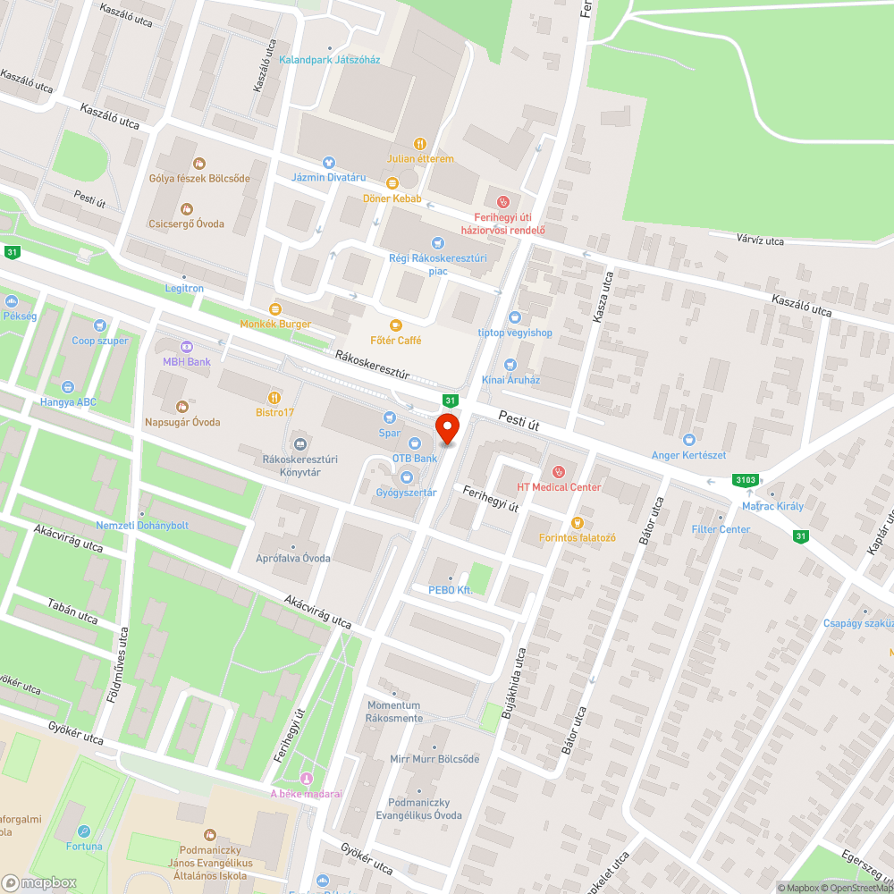 Letört bejelentés helye