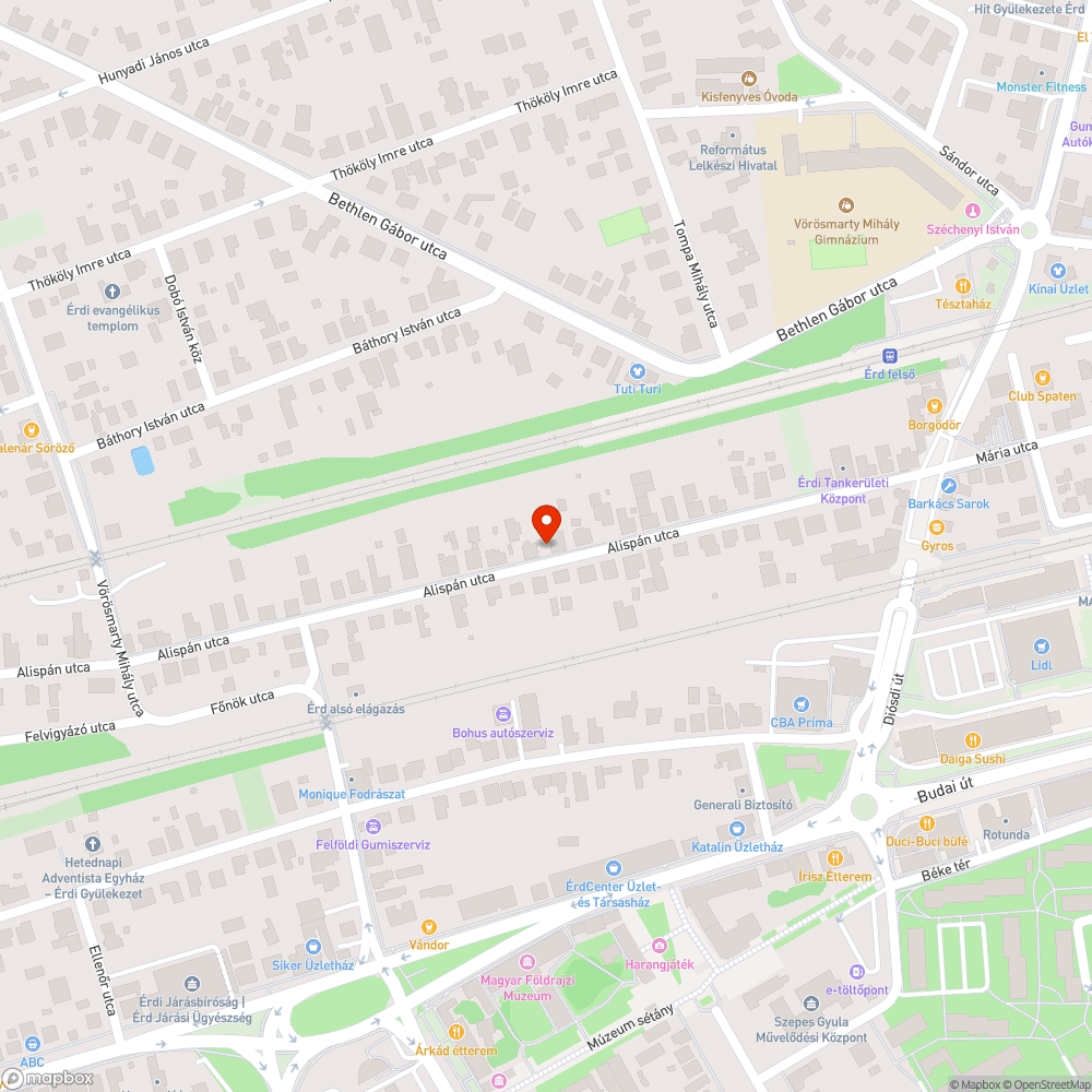 Meglazult díszburkolat bejelentés helye