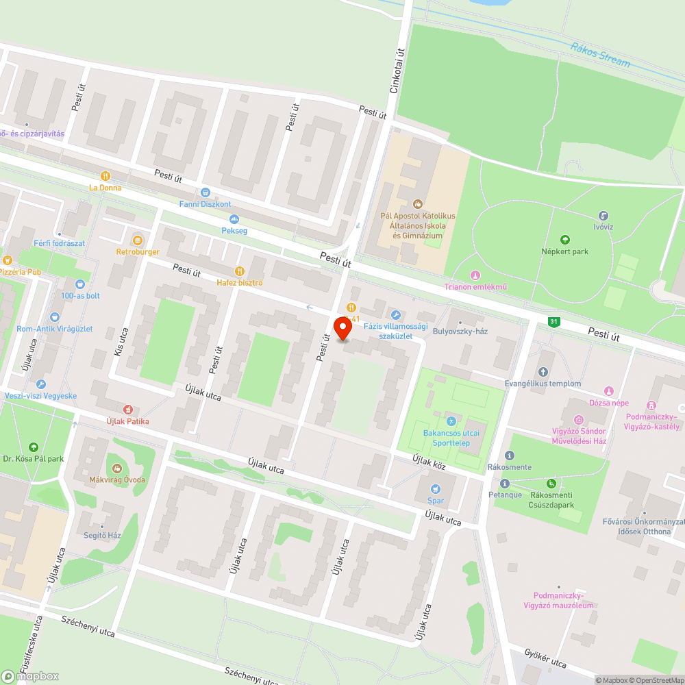 Fedő bejelentés helye