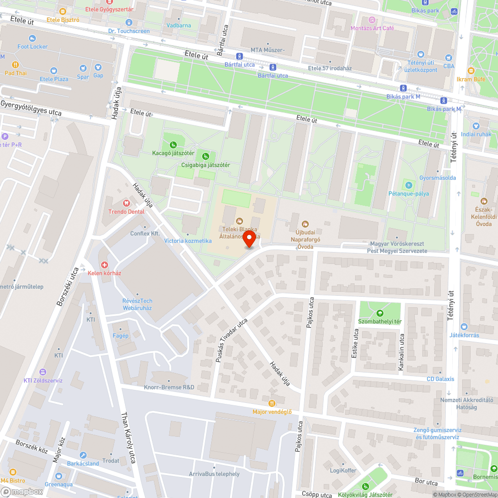 Járdán parkolás bejelentés helye