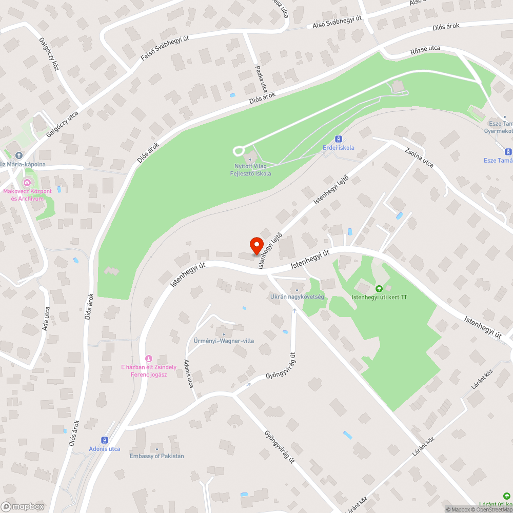 Balesetveszélyes lépcső bejelentés helye