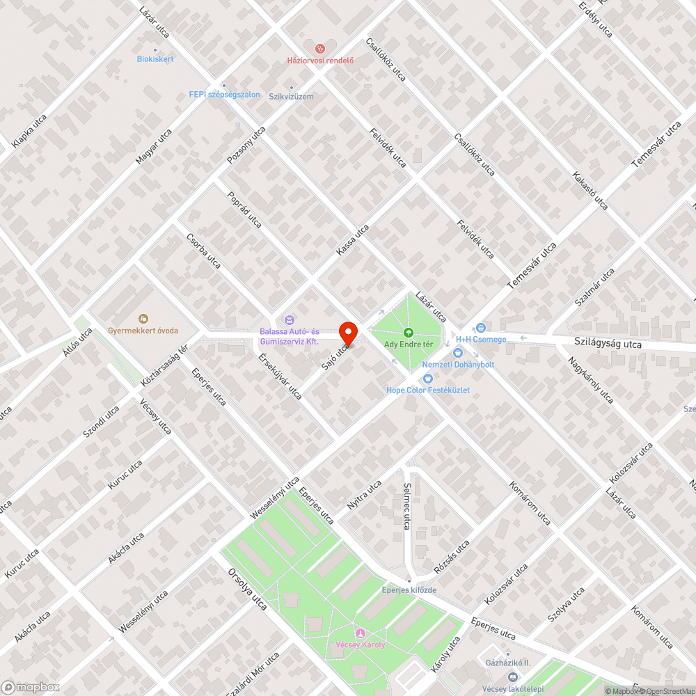 Fatörzs bejelentés helye