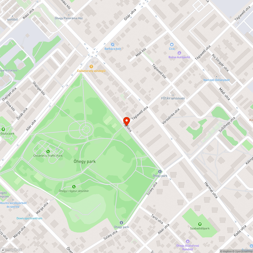 Betonkocka és féltégla bejelentés helye