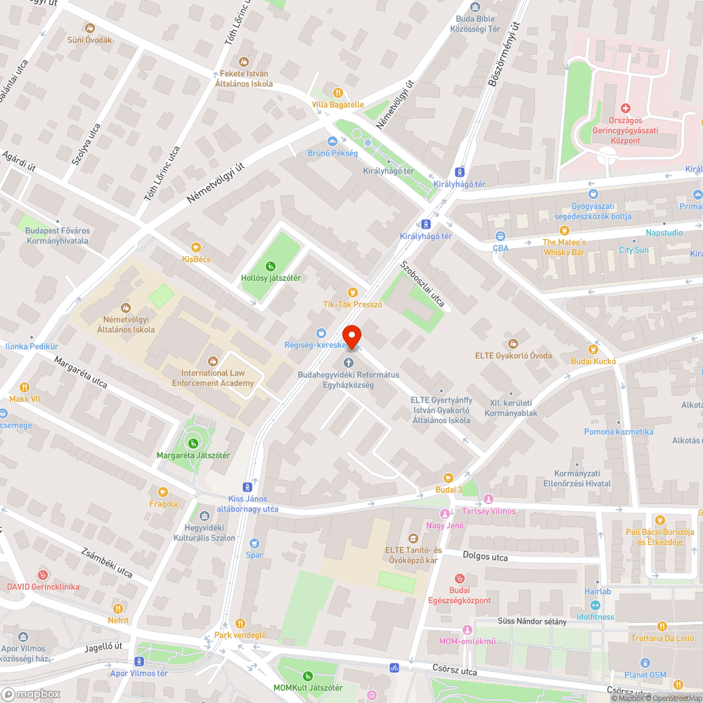 Kilazult poller bejelentés helye