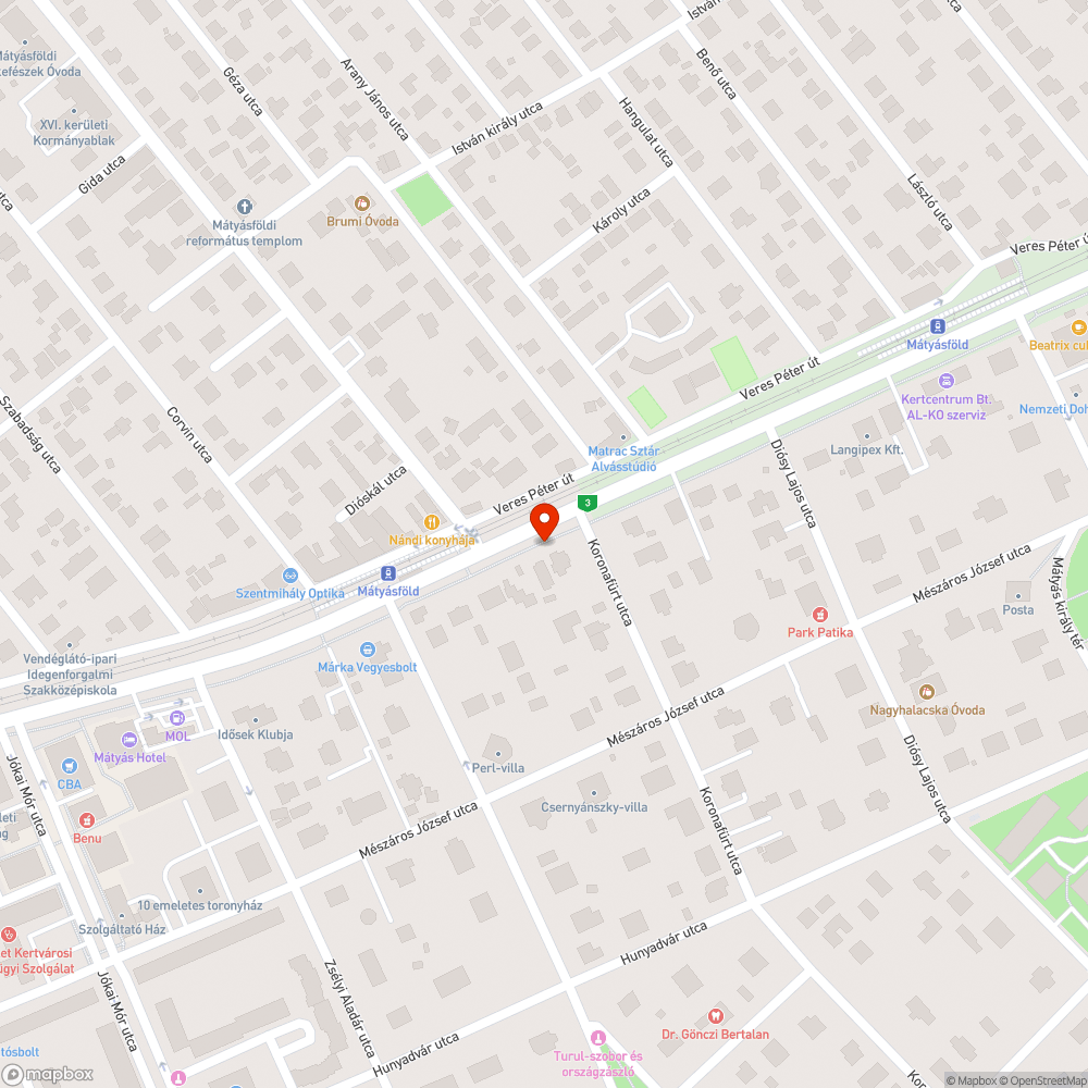 Takarítatlan kerékpárút bejelentés helye