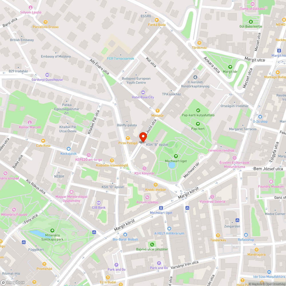 Szűk járda bejelentés helye