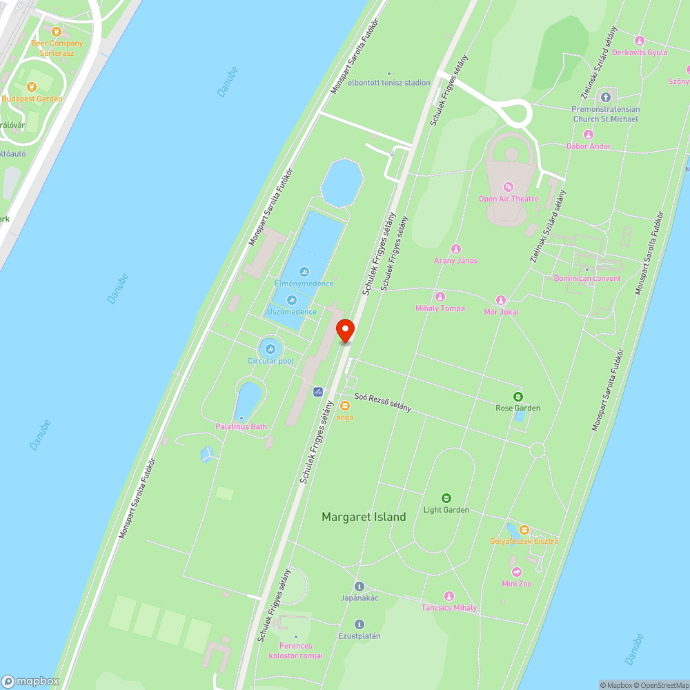 parlagfű ültetvény a felújított Margit szigeten bejelentés helye