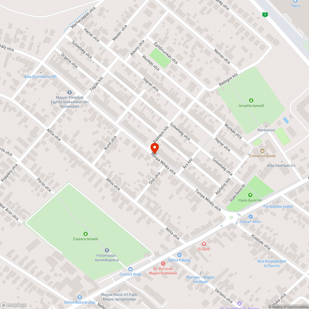 Hetek óta elütött sün bejelentés helye