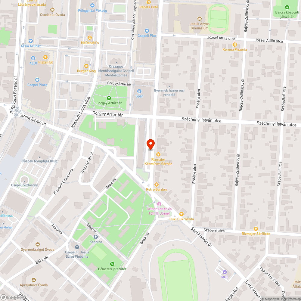 Fa lelógó ágai bejelentés helye